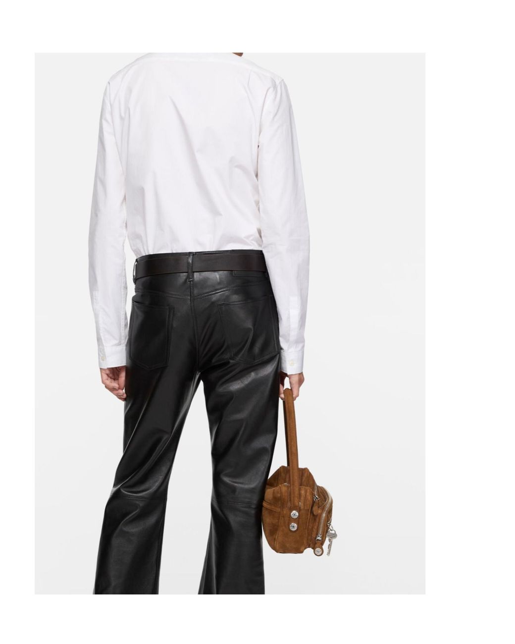 Acne White Organic-Cotton Shirt for men