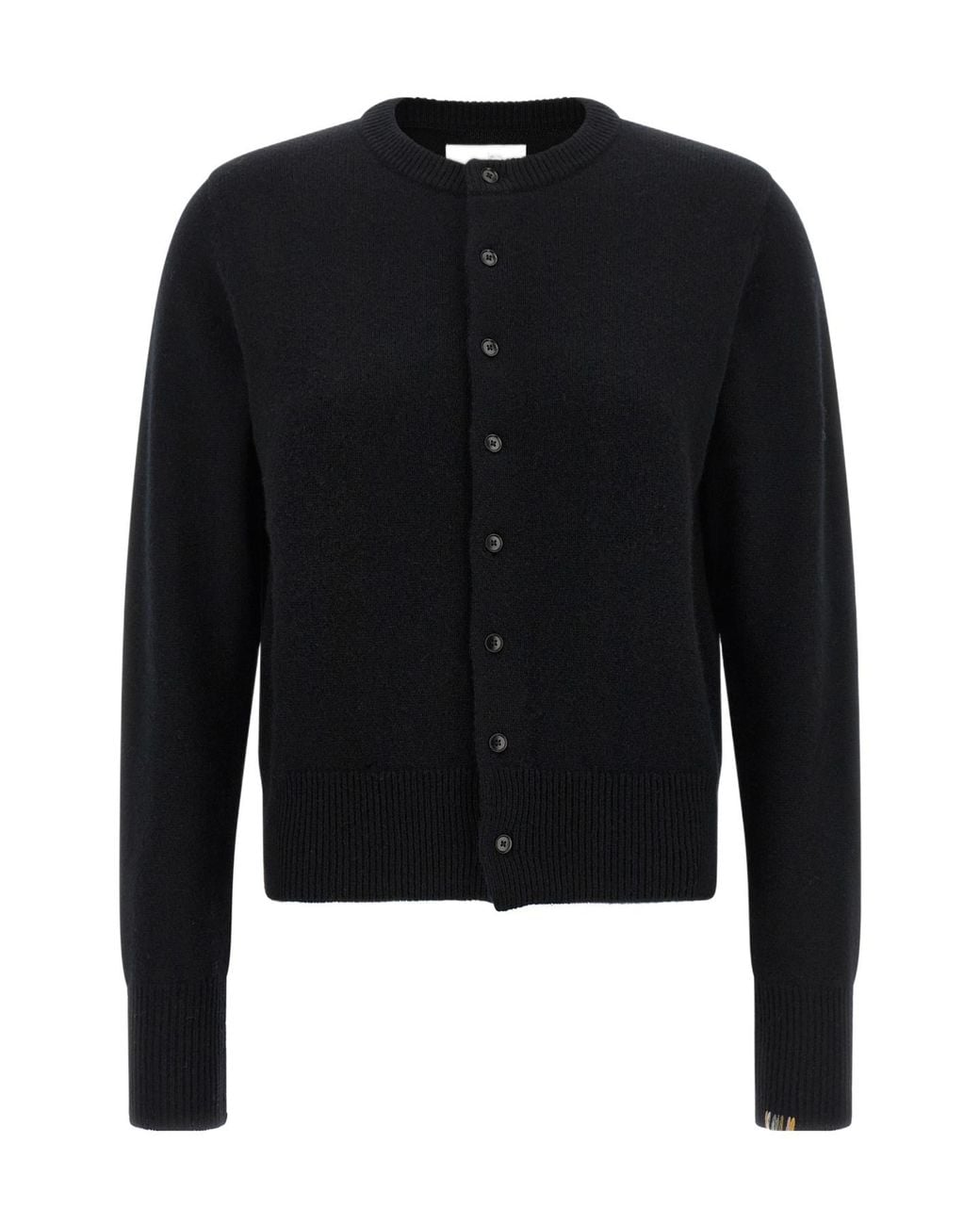 Extreme Cashmere Black Long-Sleeve Open-Front Cardigan