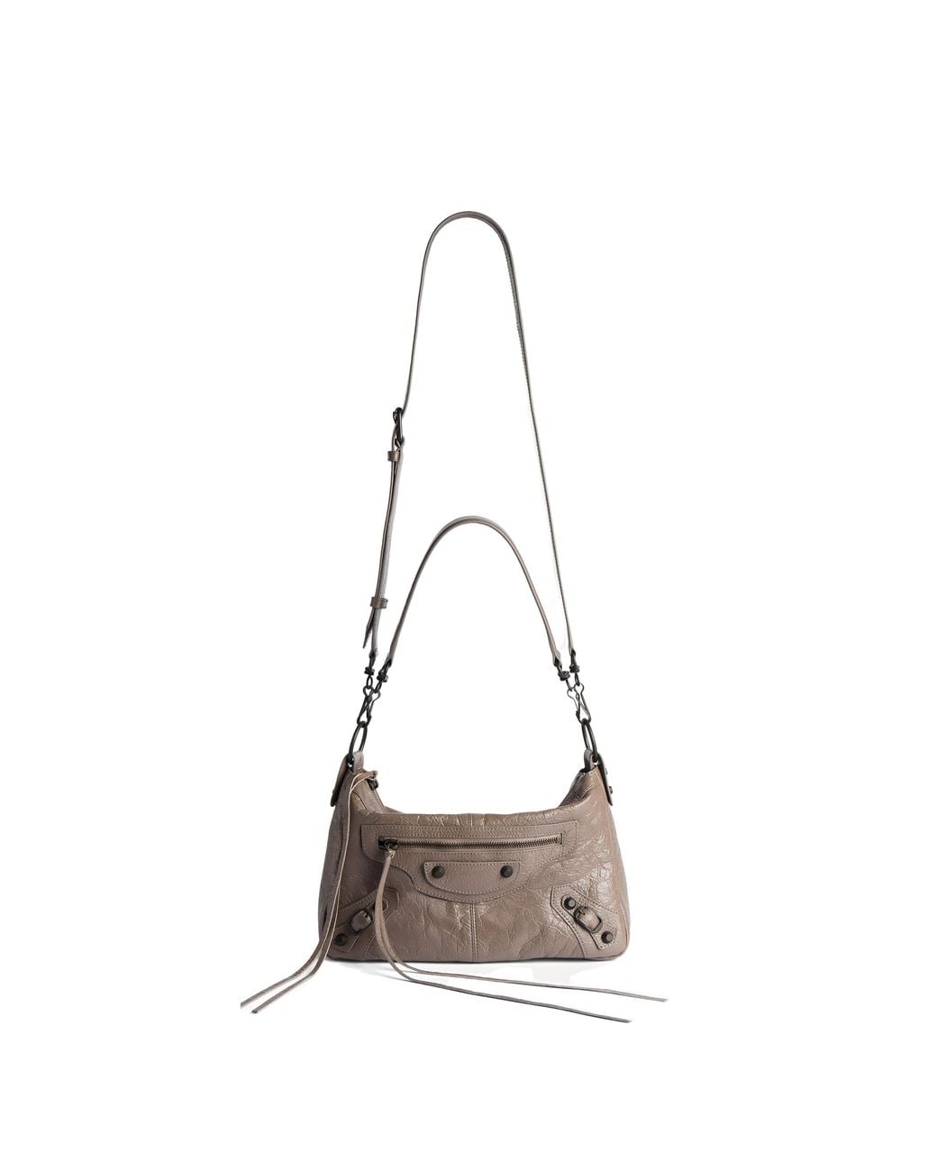 Balenciaga Brown Le City Moto Small Shoulder Bag for men