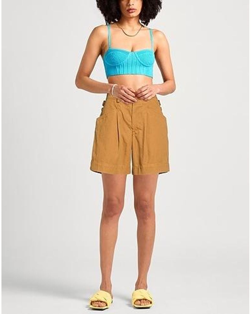 Isabel Marant Orange Solid-Color Shorts