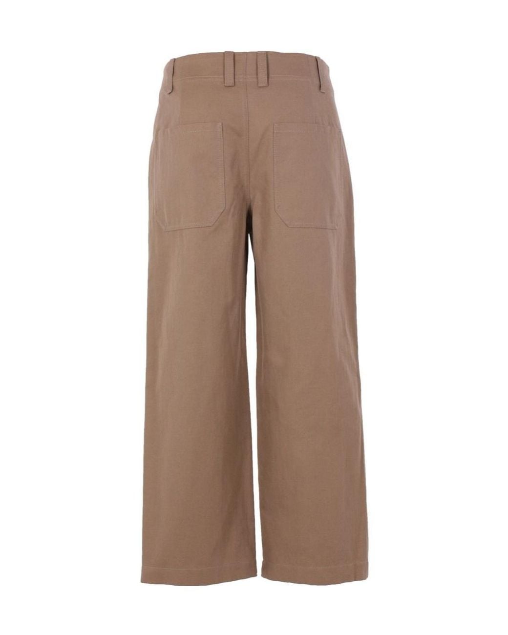 Brunello Cucinelli Brown Casual Pants With Belt Loops