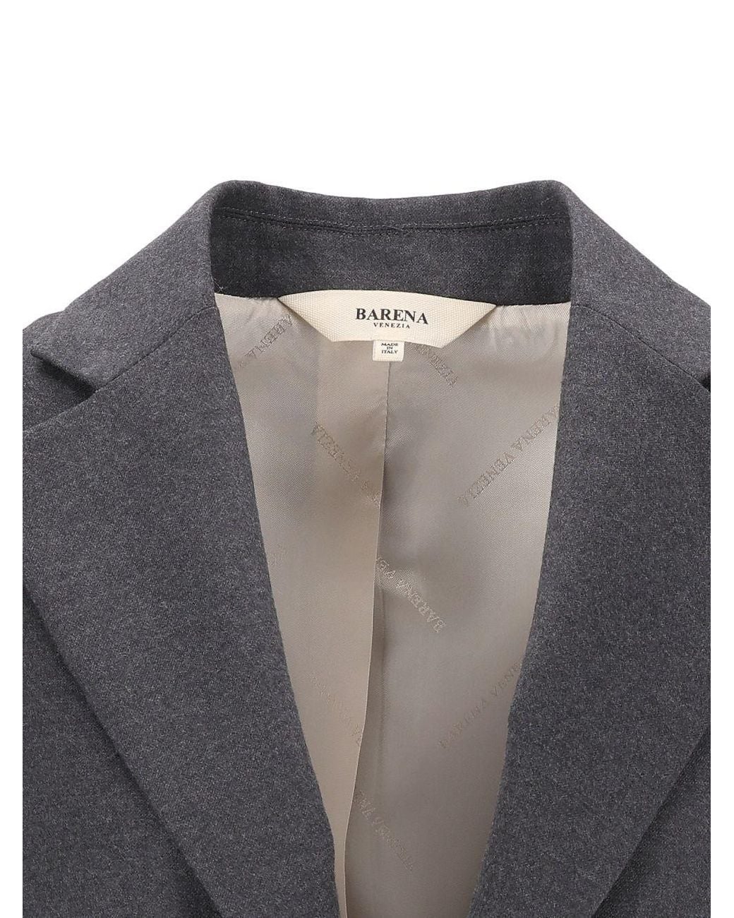 Barena Black Gala Single-Breasted Blazer
