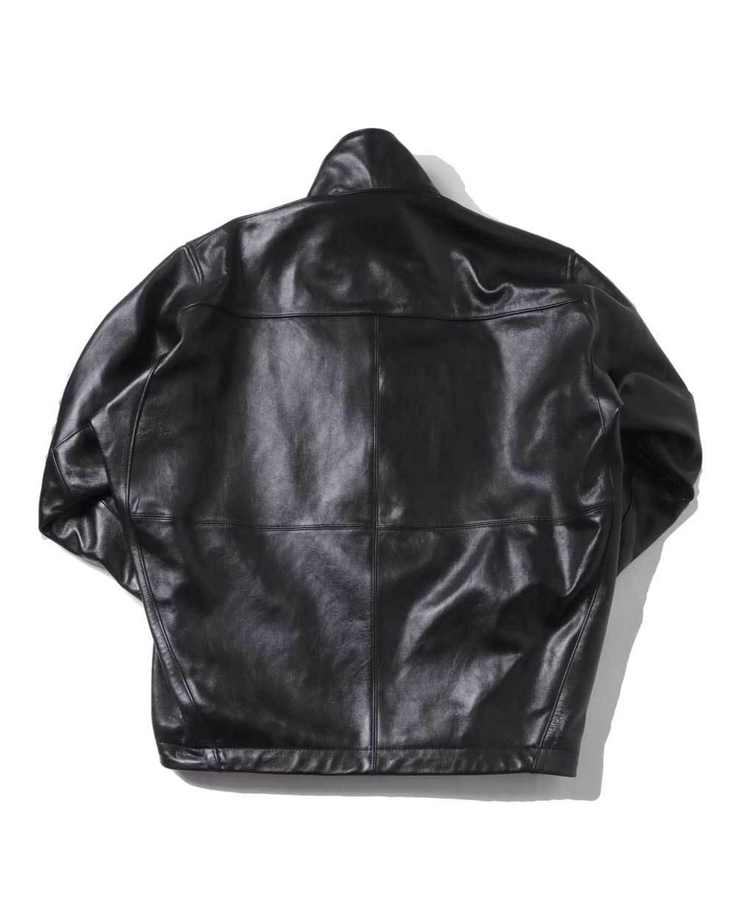 Doublet Black Panelled Leather Jacket