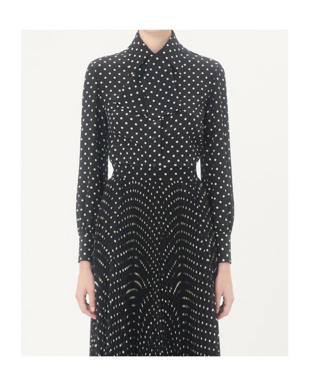 Valentino Black Polka Dot Printed Button-Up Shirt