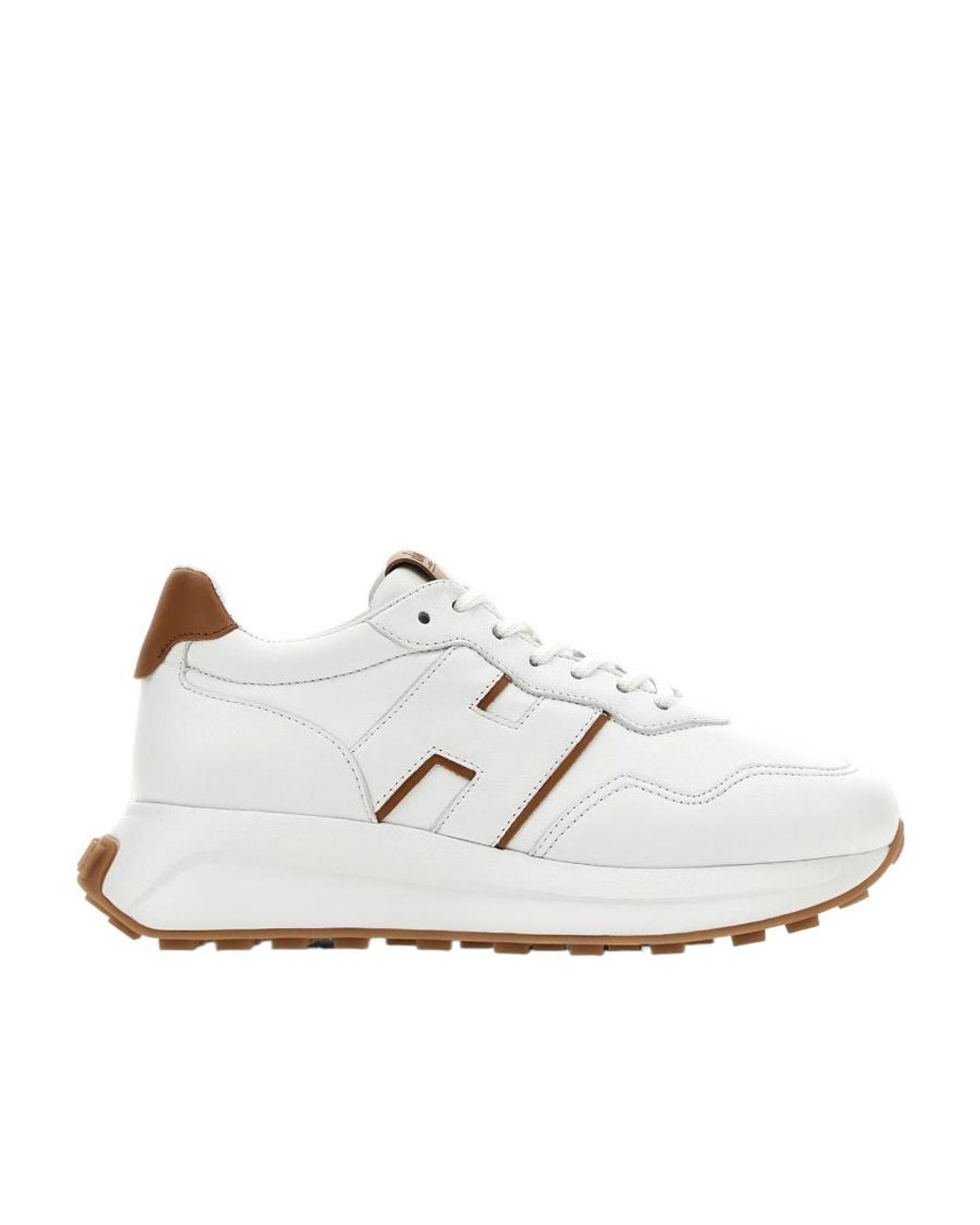 Hogan White Sporty Sneakers