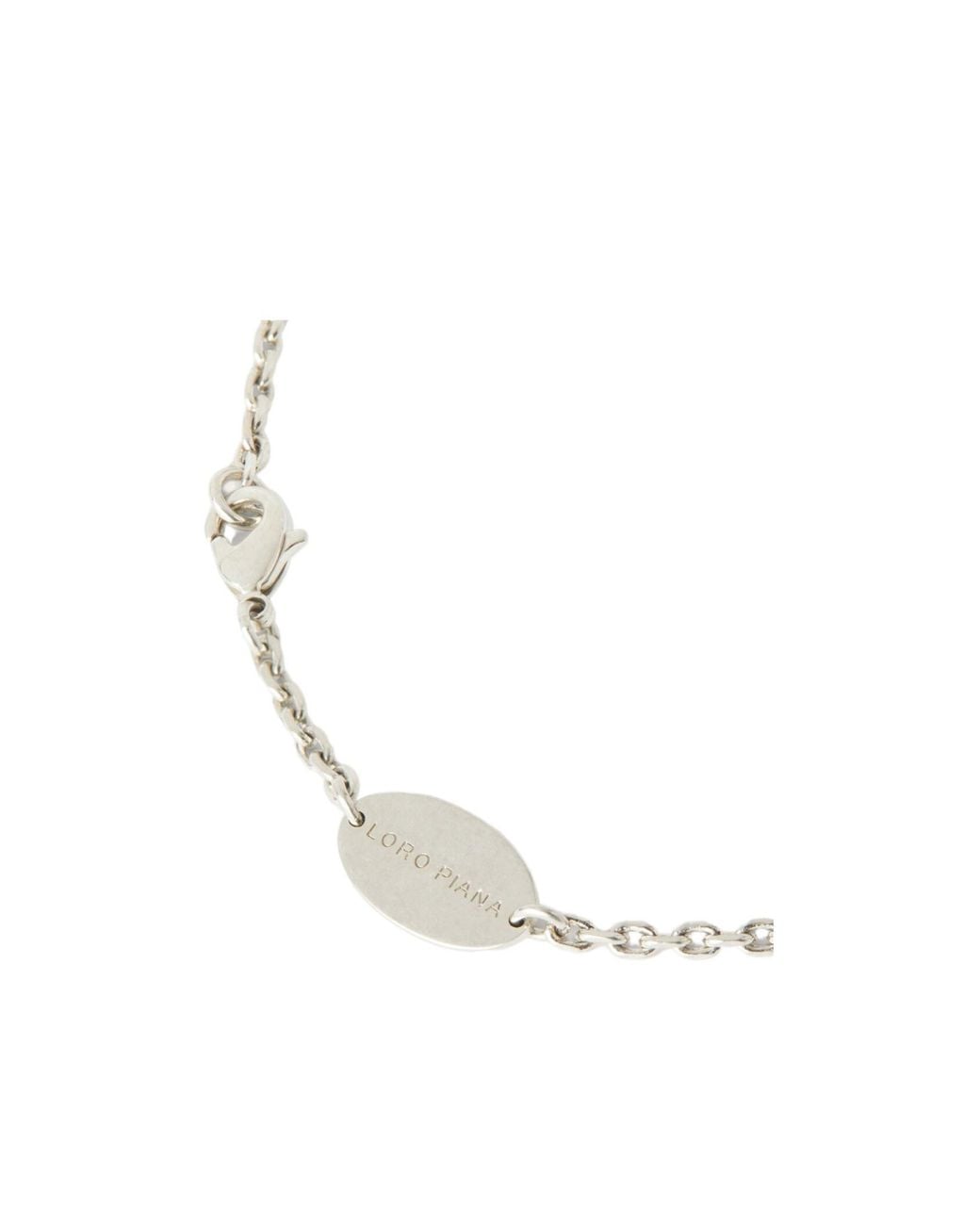 Loro Piana White Cardo Chain Necklace