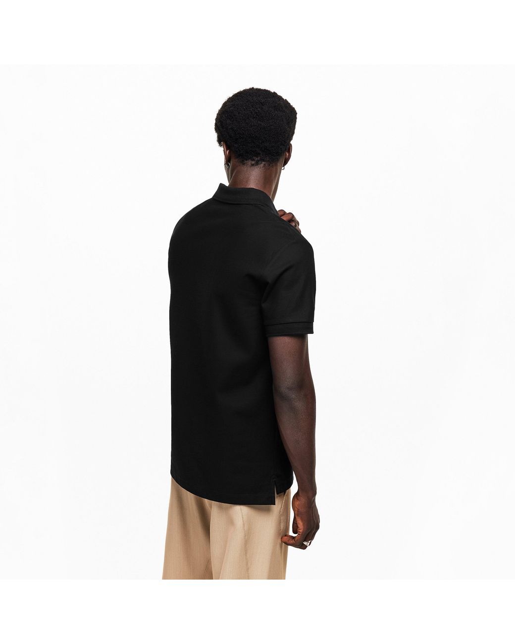 Burberry Black Short-Sleeve Polo Shirt for men