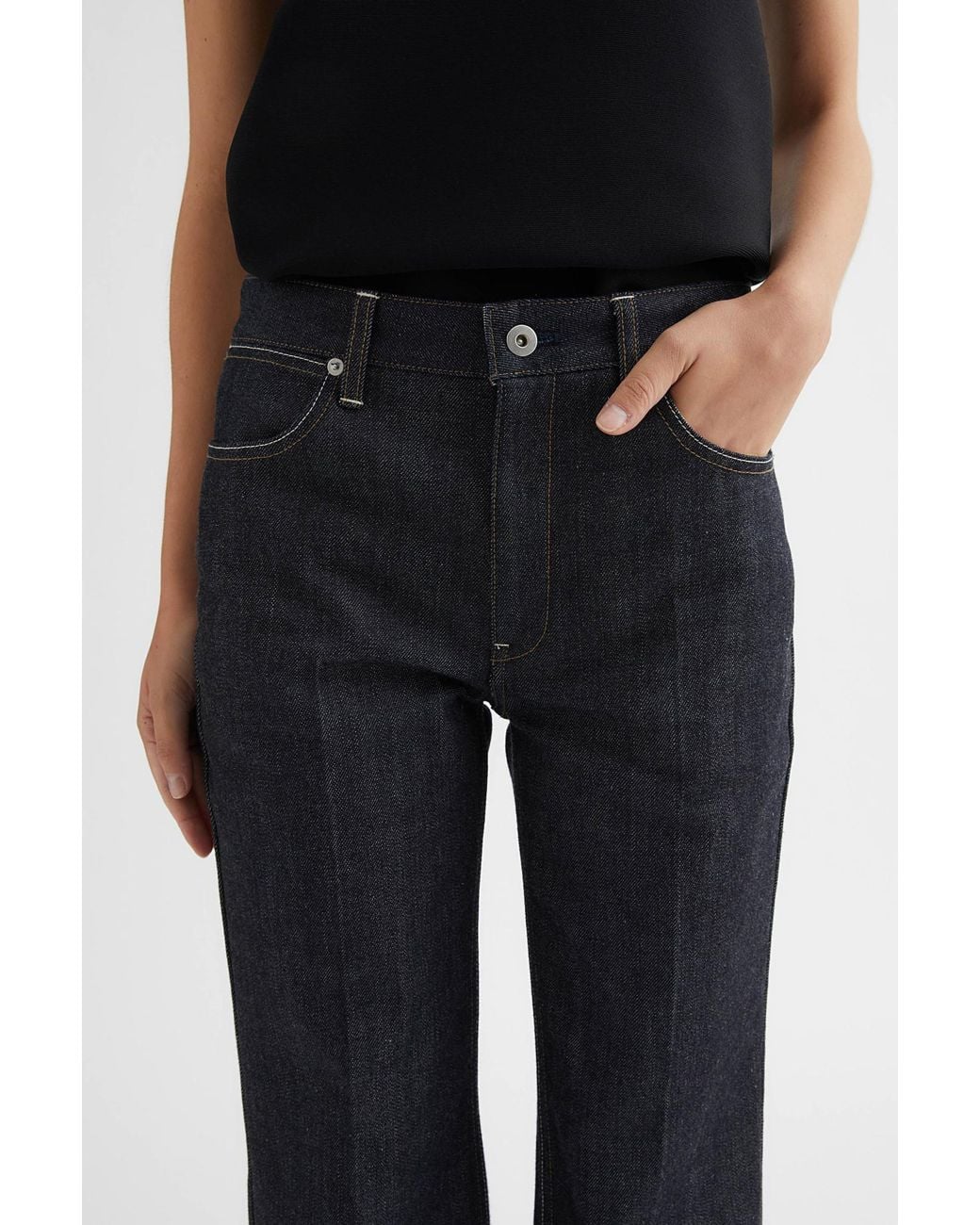 Jil Sander Blue Flared Jeans