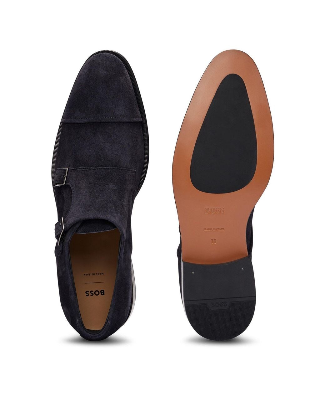 Boss Blue Solid Color Loafers for men