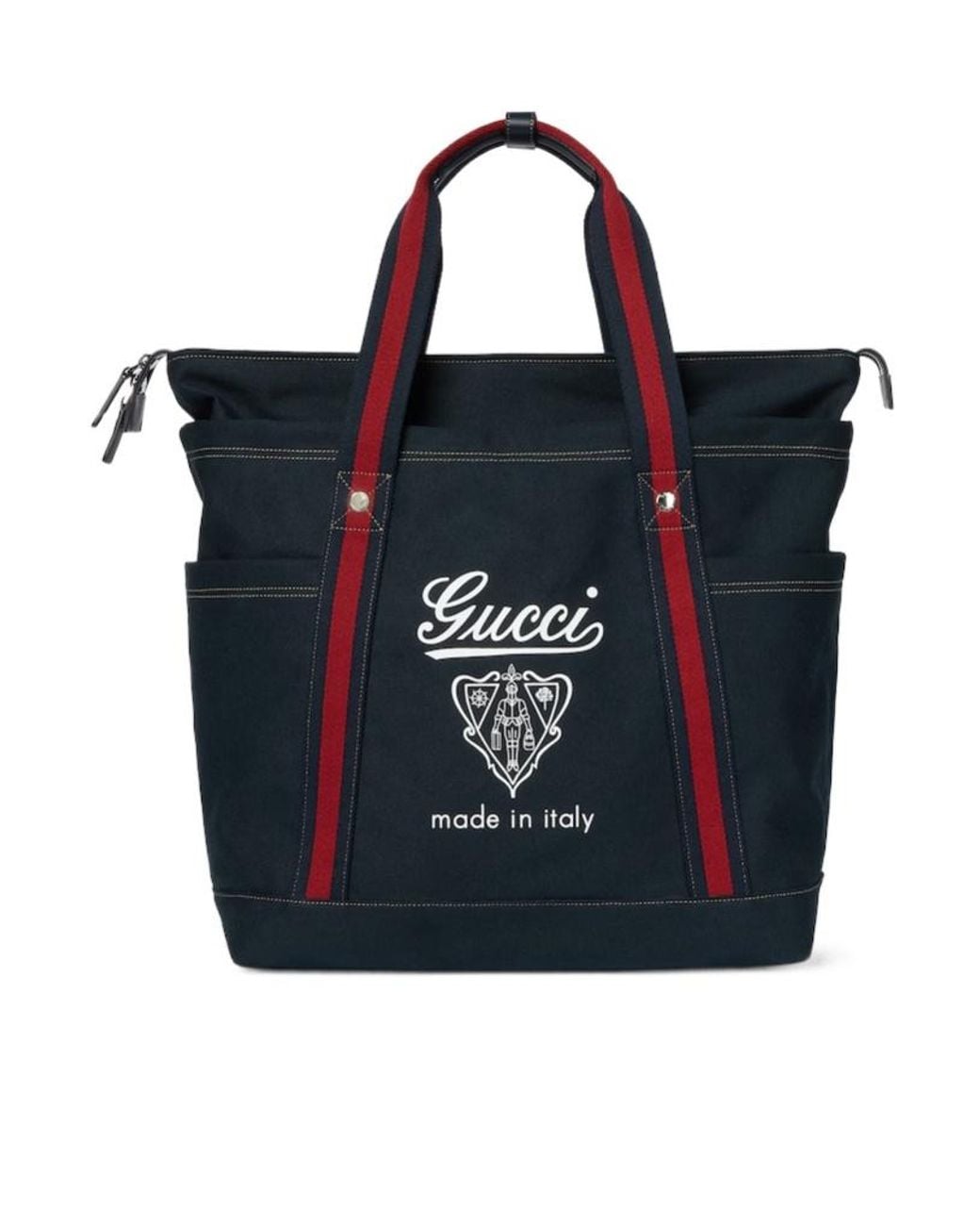 Gucci Black Large Printed Tote Bag for men