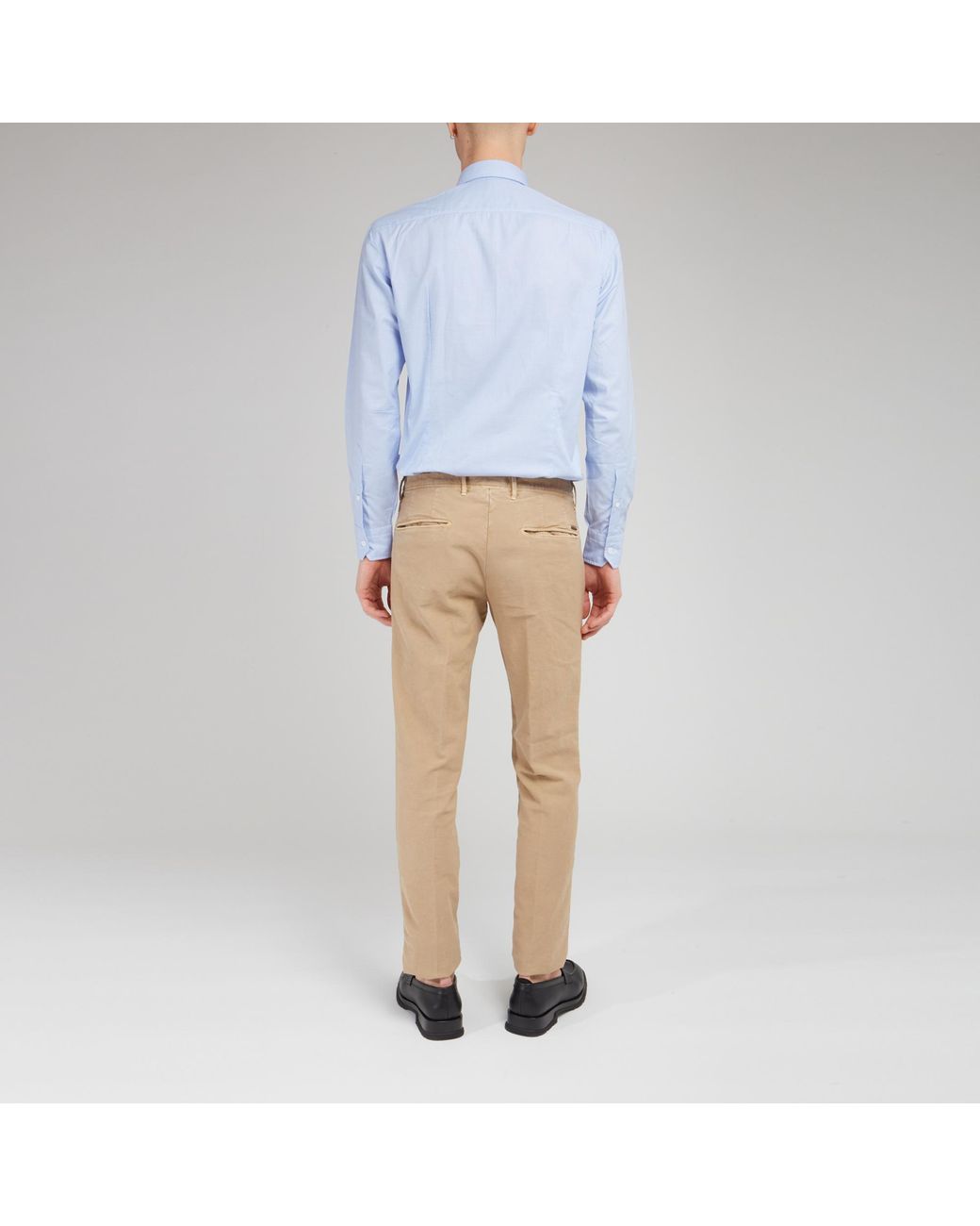 Salvatore Piccolo Blue Button-Up Long-Sleeved Shirt for men