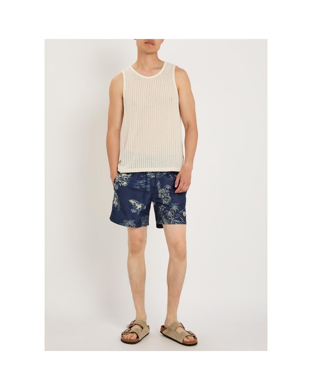 Moncler Blue Drawstring Shorts for men