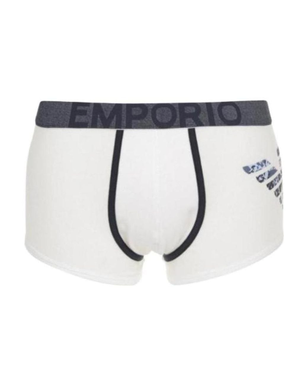 Emporio Armani Blue Logo Detail Panties for men