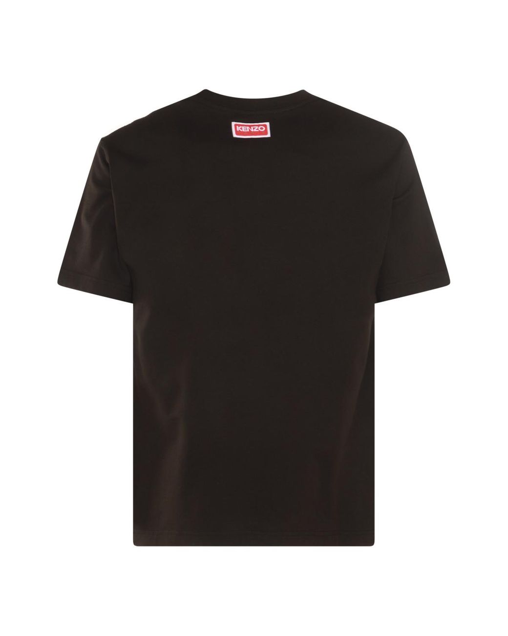 KENZO Black Tiger Embroidered Crewneck T-Shirt for men