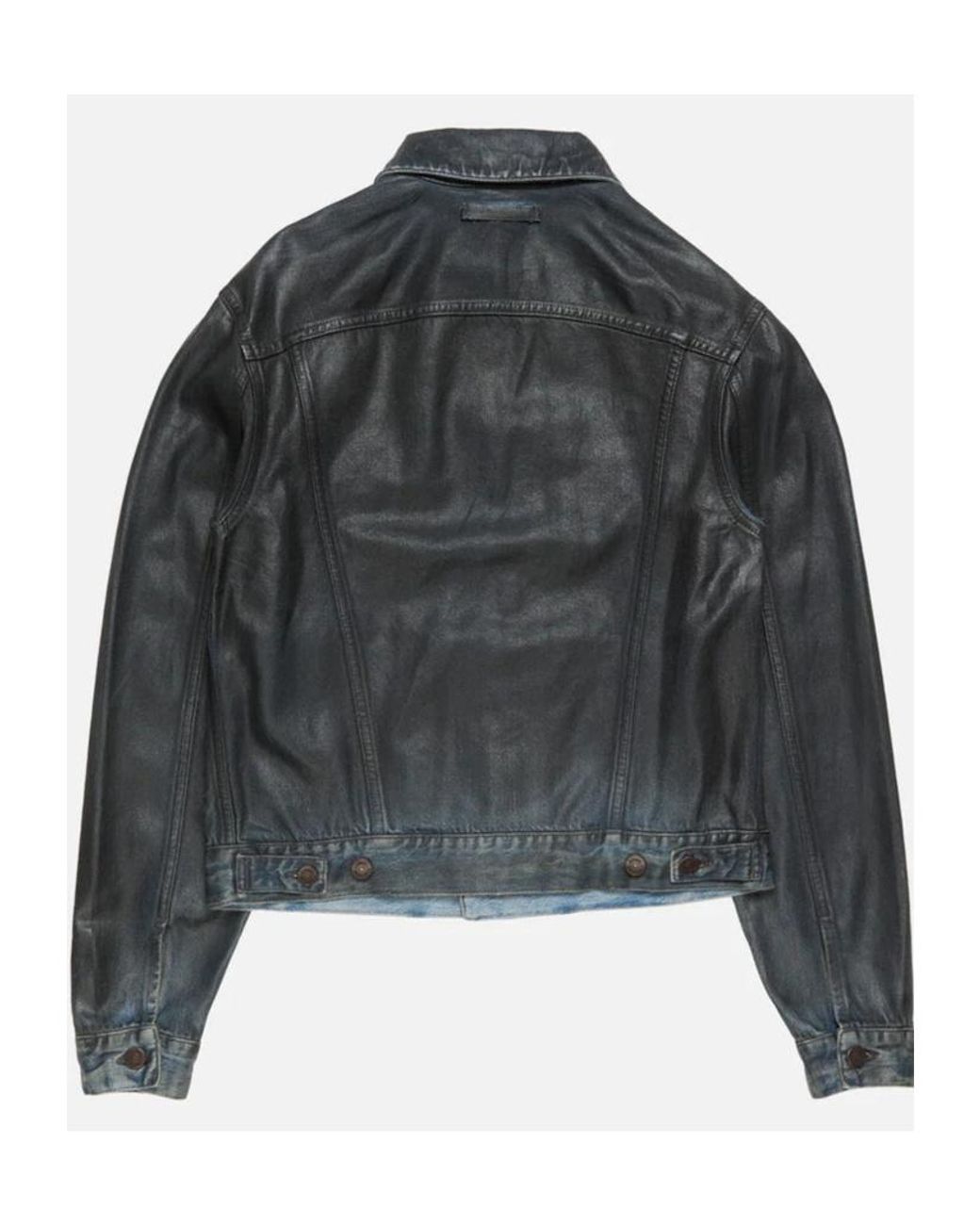 Acne Gray Coated Denim Jacket