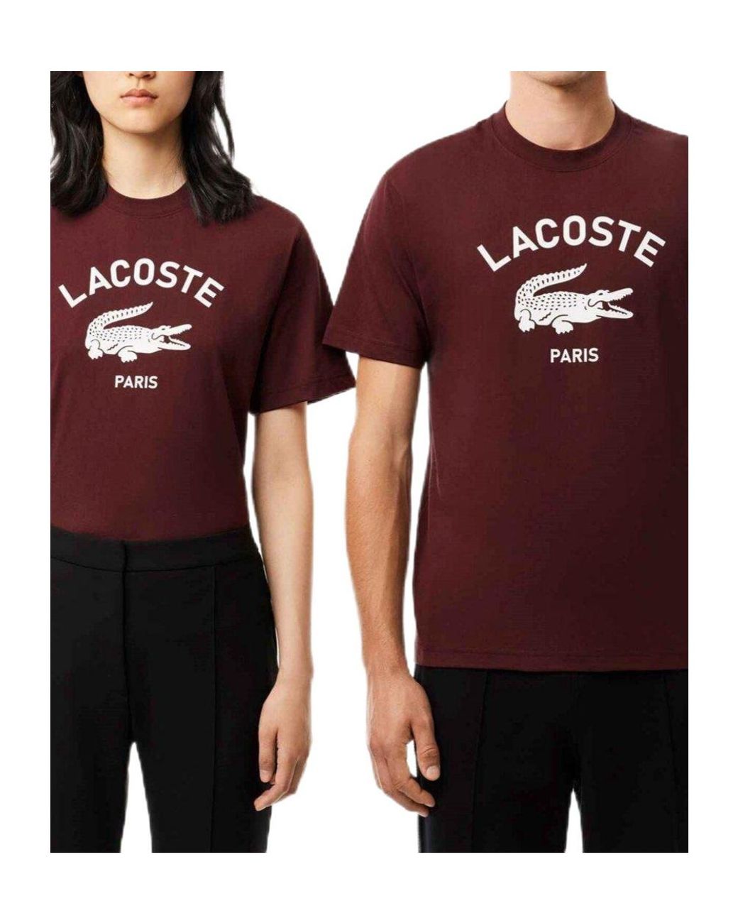 Lacoste Red Logo Short Sleeve T-Shirt for men