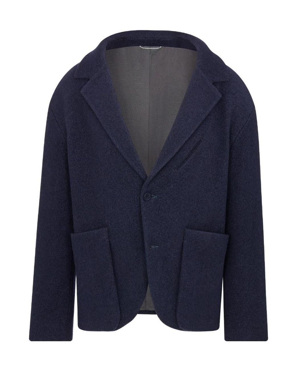 Dior Blue Off-The-Shoulder Jacket for men
