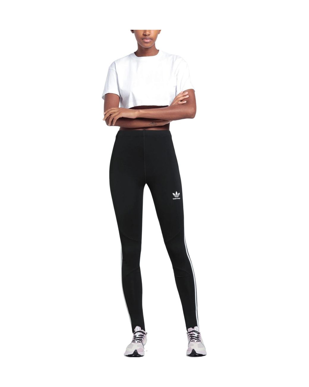 Balenciaga Black Comfortable Stretch Sports Leggings