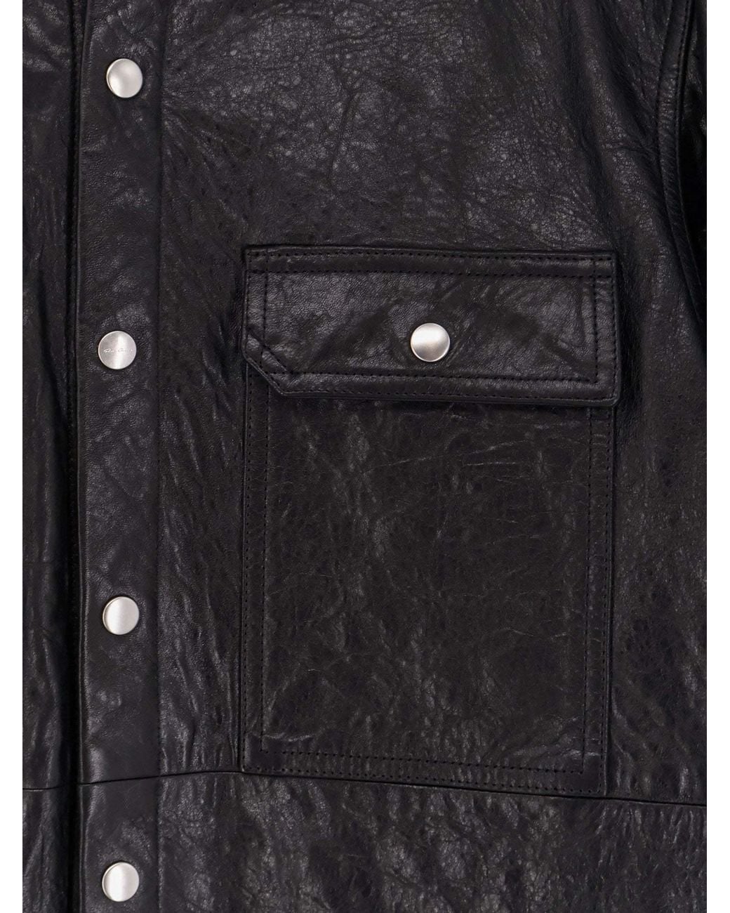 Rick Owens Black Single Breasted Jacket for men