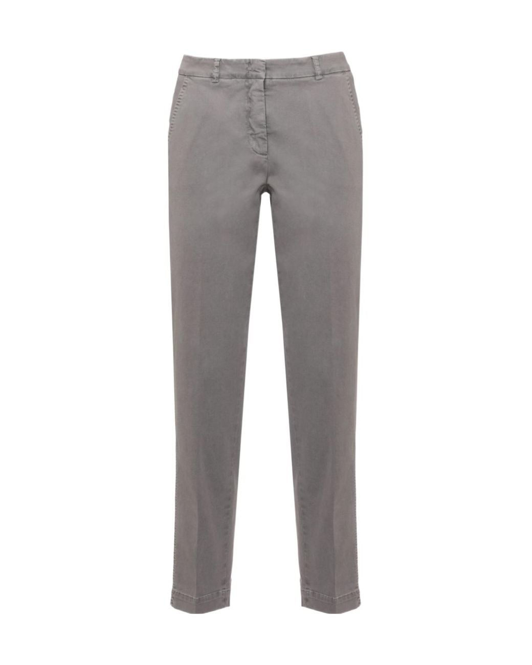 Peserico Gray Tapered Pants