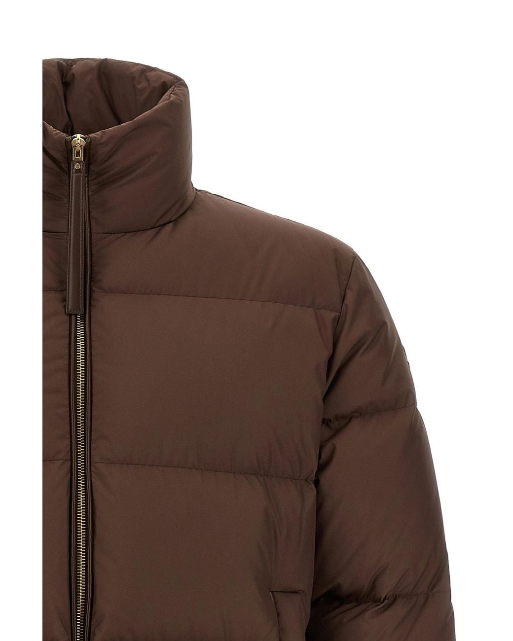 Moncler Brown Vivantesse Short Down Jacket