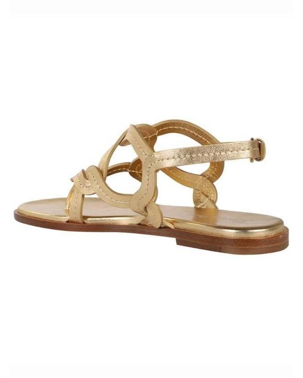 Gianvito Rossi Metallic Leather Sandals