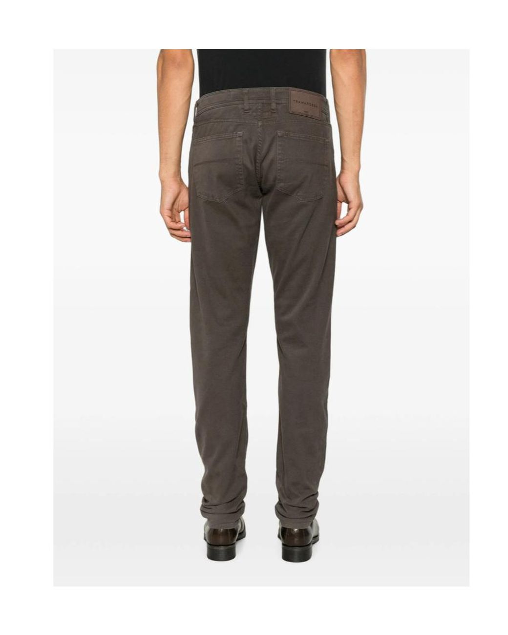 Tramarossa Gray Casual Trousers With Belt Loops for men