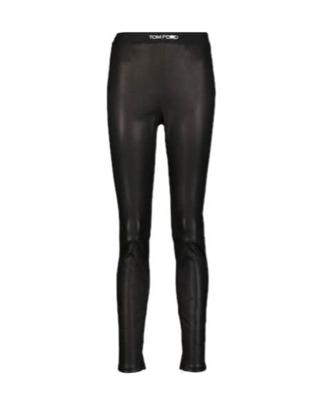 Tom Ford Black Leather Leggings