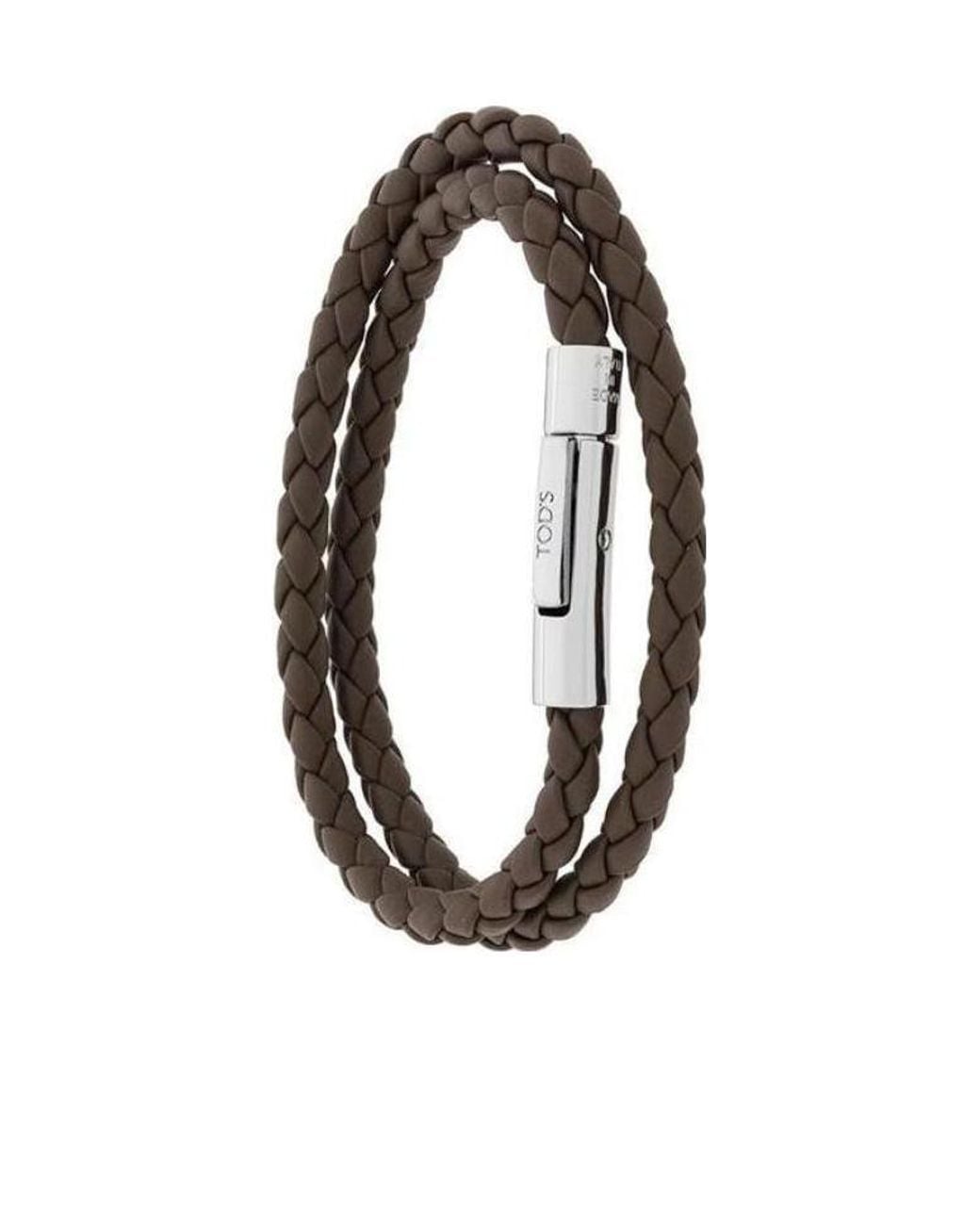 Tod's White Mycolors Woven Bracelet for men