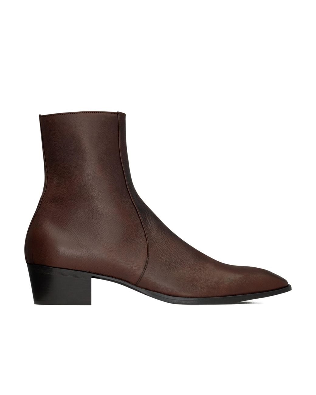 Saint Laurent Brown Stanton Ankle Boots for men
