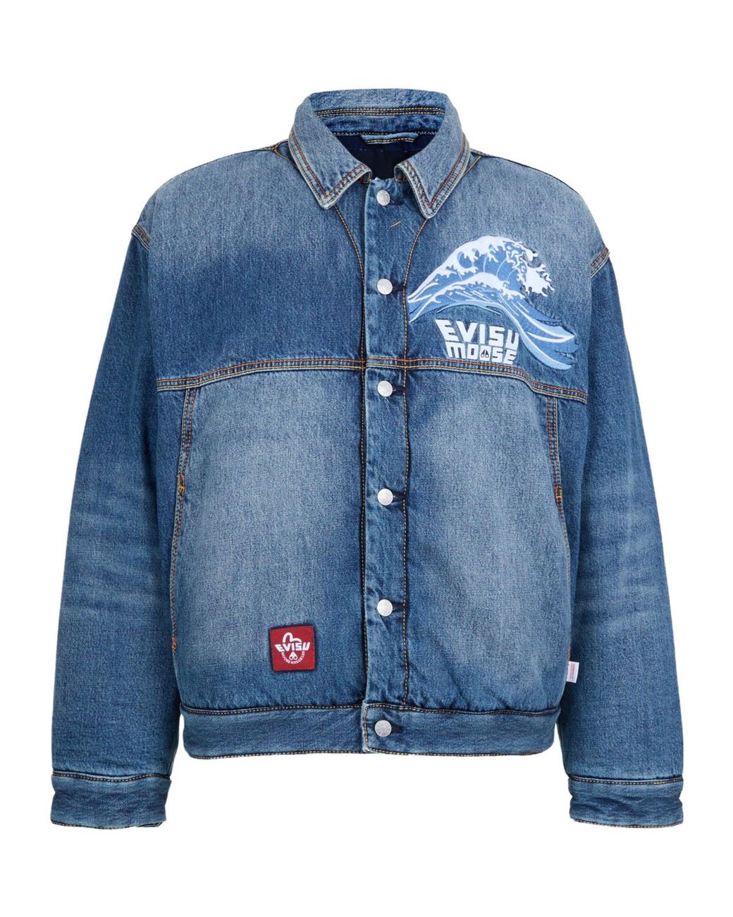 Moose Knuckles Blue Denim Quilted Jacket for men