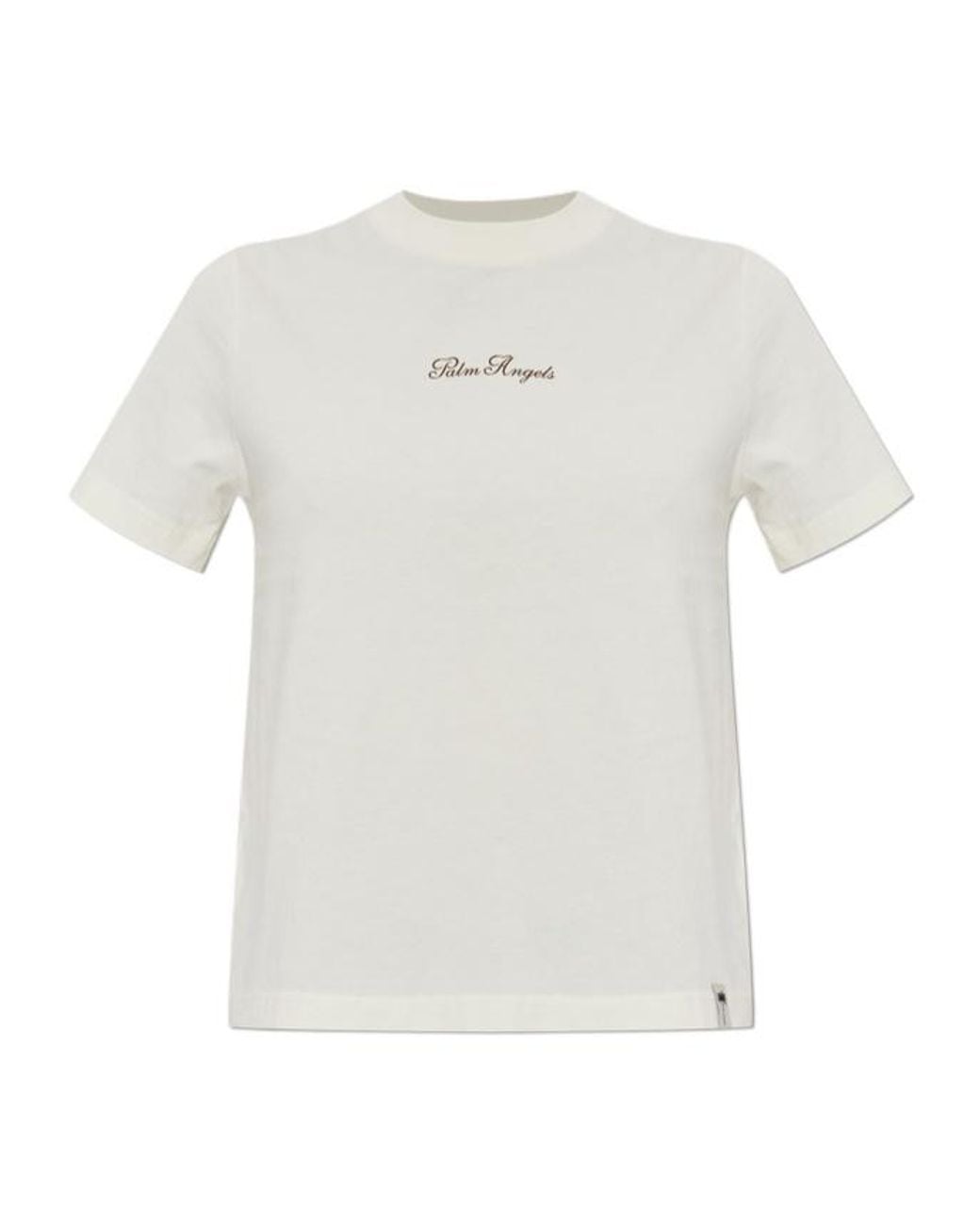 Palm Angels White Short-Sleeved T-Shirt