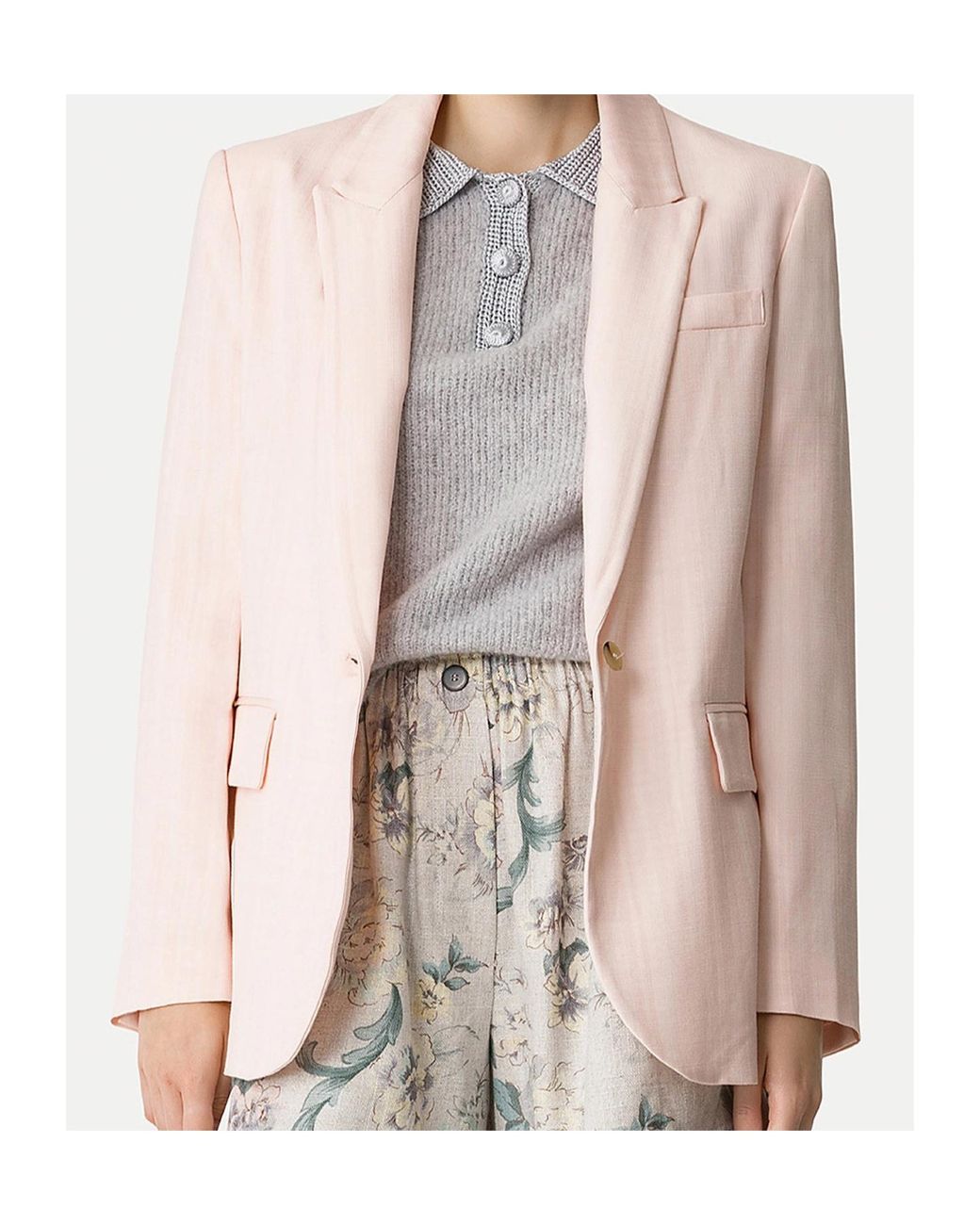 Forte_forte Pink Single-Breasted Blazer
