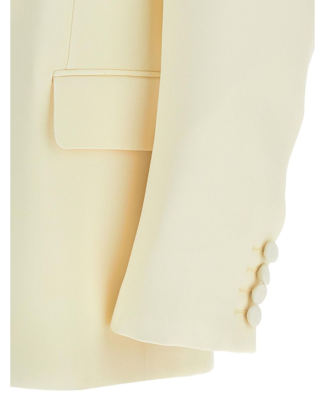 Valentino Natural Double-Breasted Peak-Lapel Blazer for men