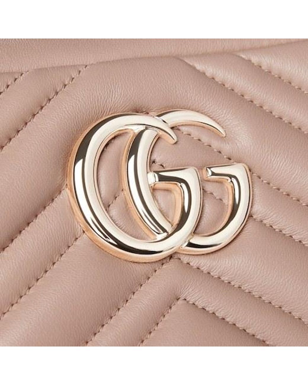 Gucci Pink Marmont Matelassé Shoulder Bag