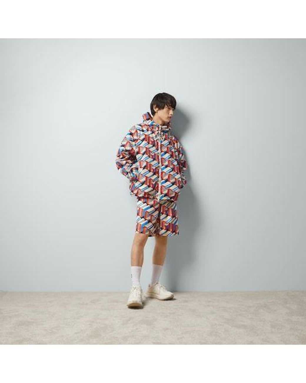 Gucci Red Pixel Printed Jacket for men