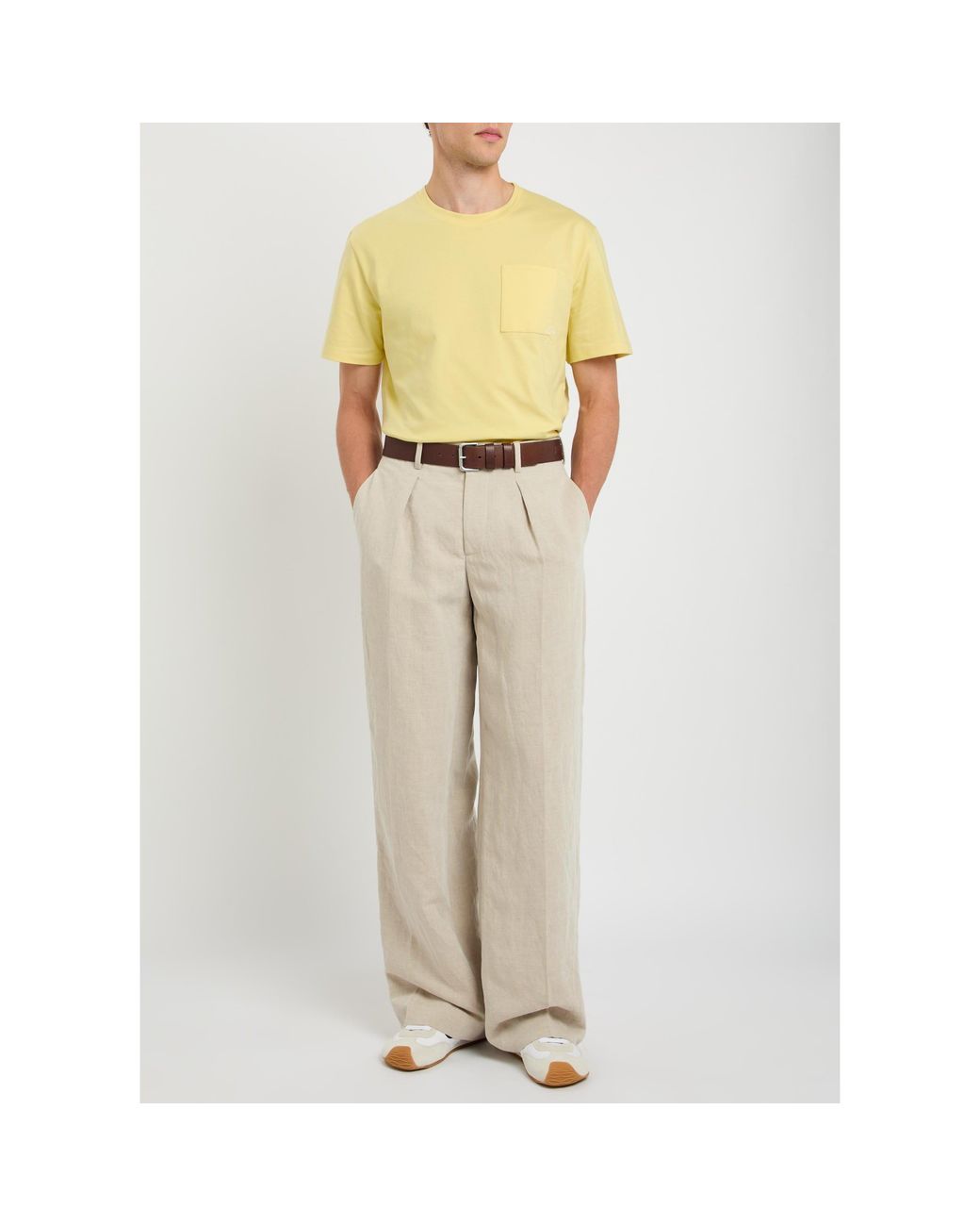Loewe Yellow Cotton Short-Sleeve T-Shirt for men