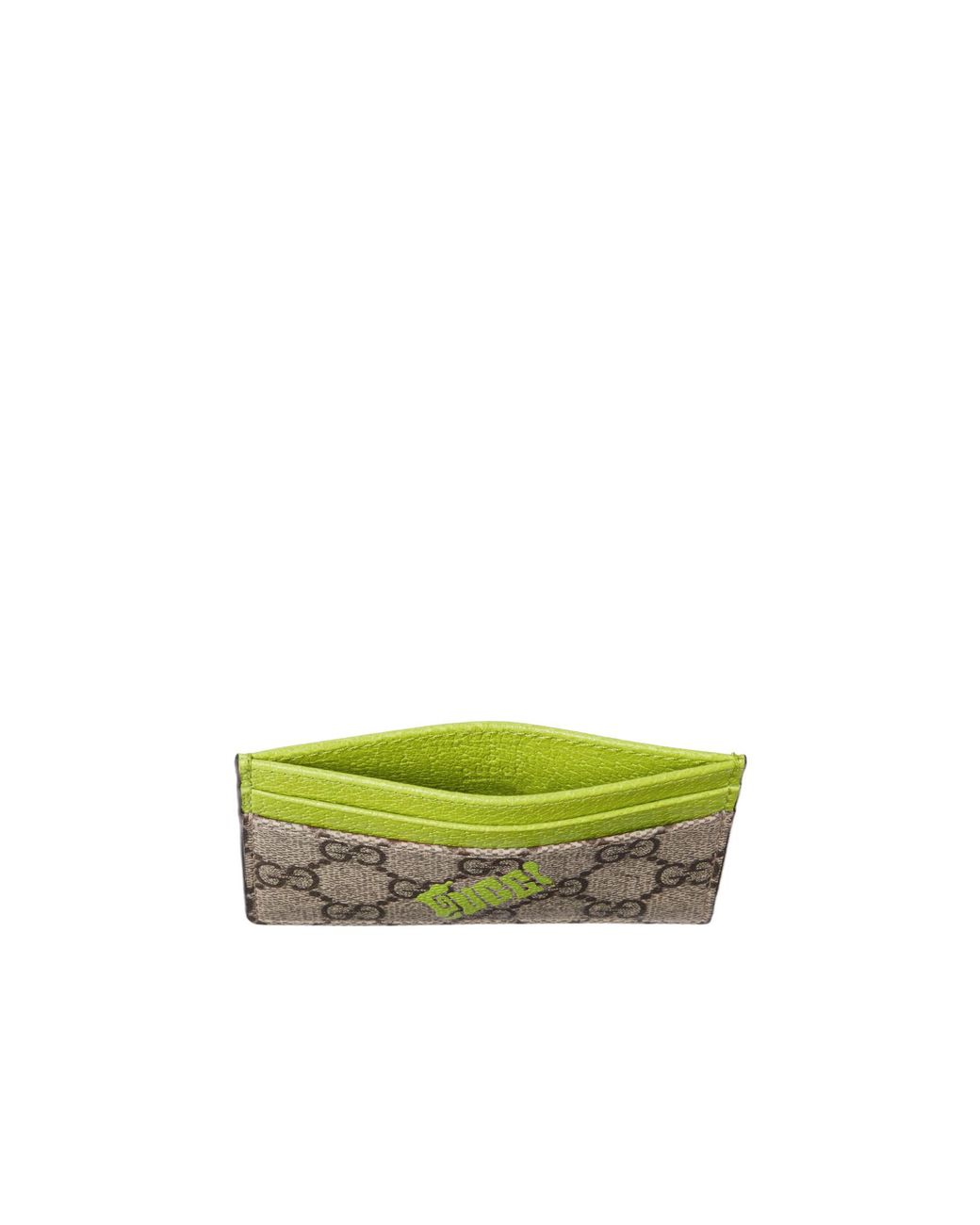 Gucci Green Bi-Color Gg Monogram Card Case for men