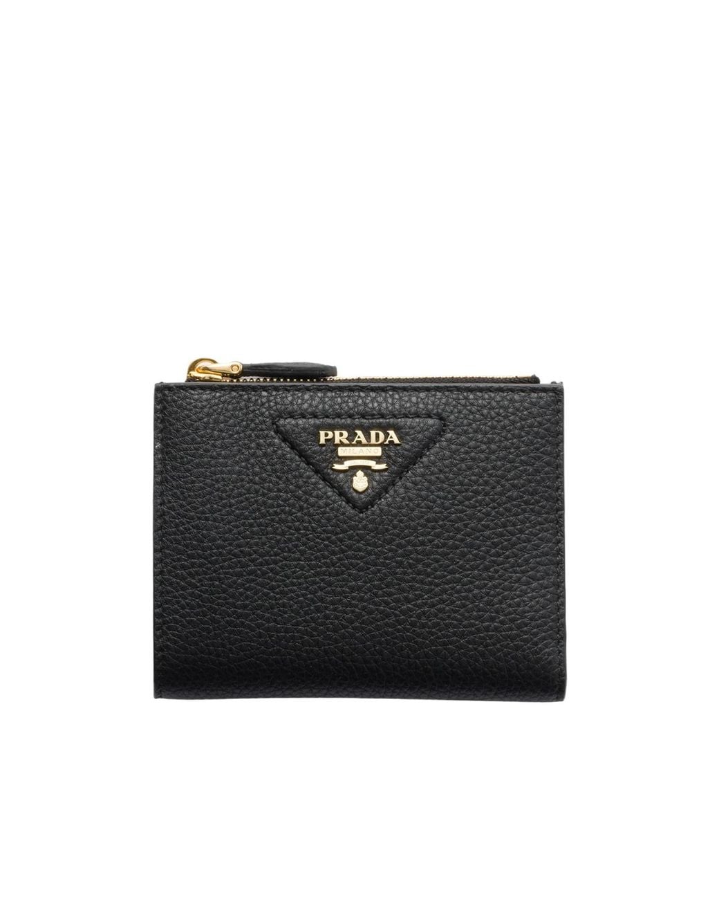 Prada Black Small Leather Wallet