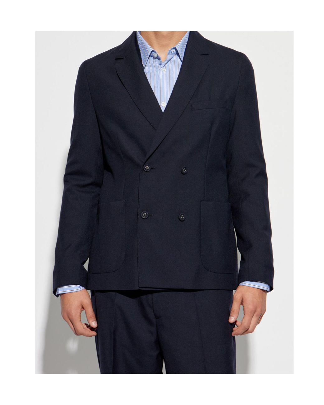 Officine Generale Blue Officine Générale Tailored Blazer for men