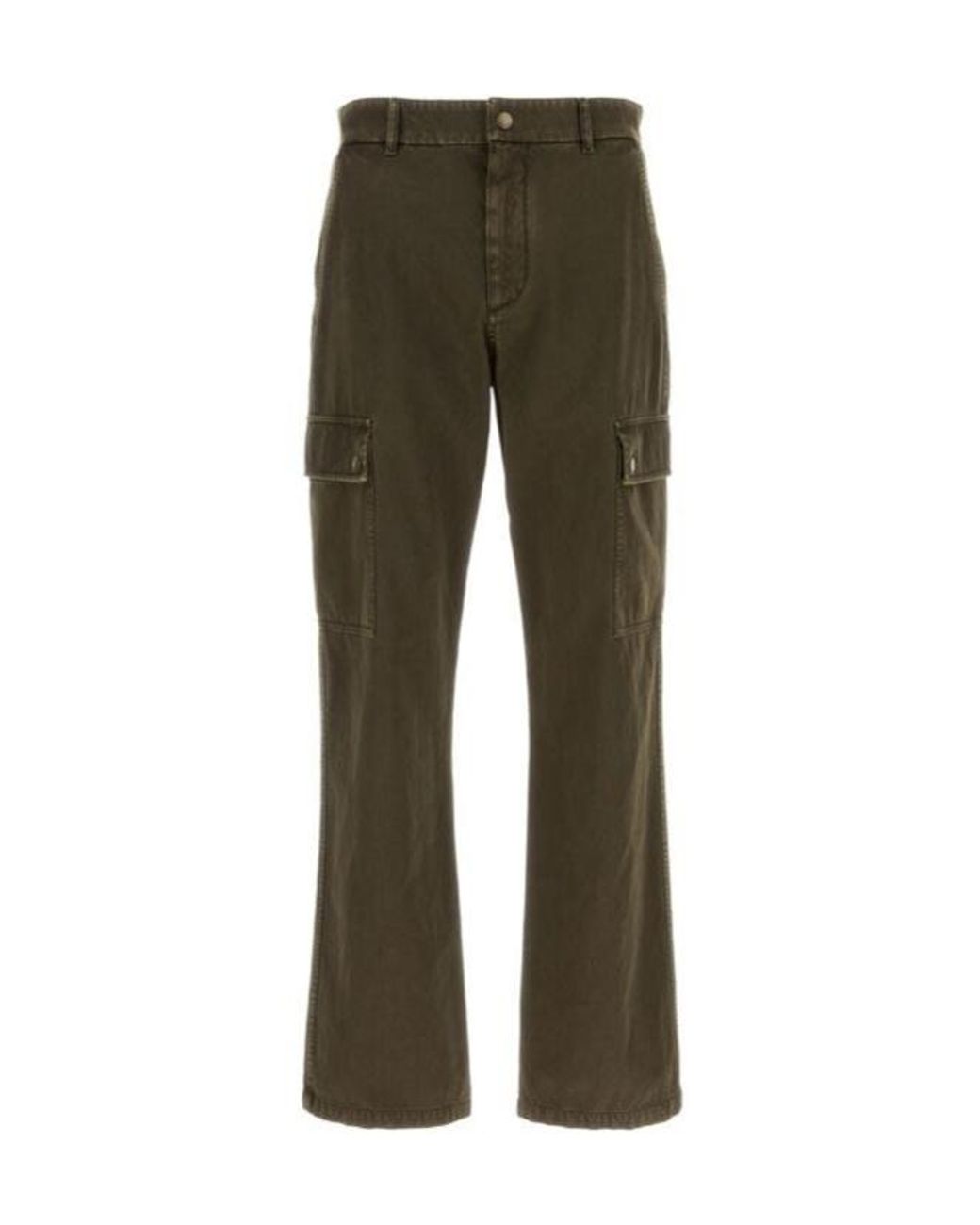 Burberry Green Straight-Leg Cargo Trousers for men