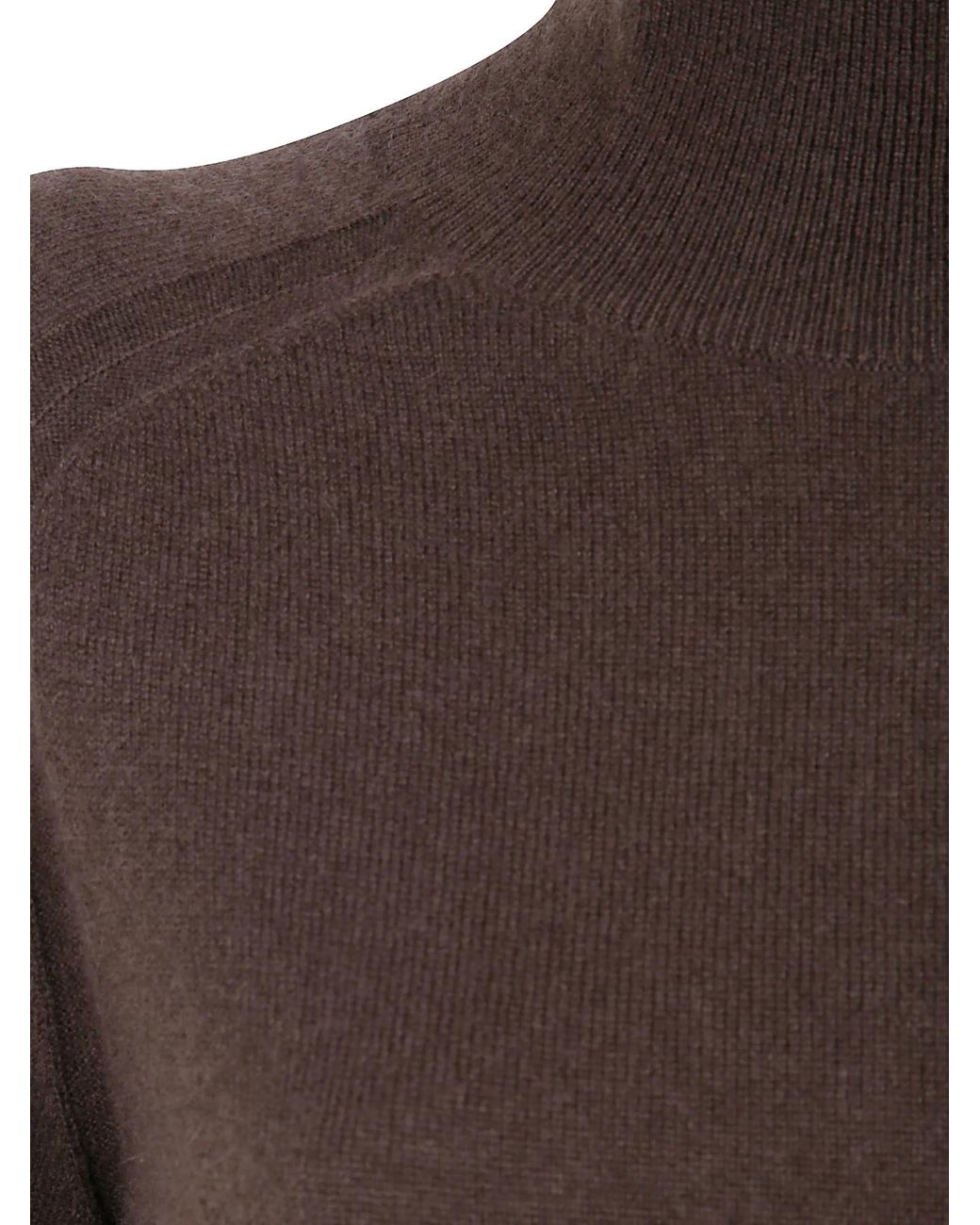 Joseph Brown Turtle-Neck Cashmere Sweater
