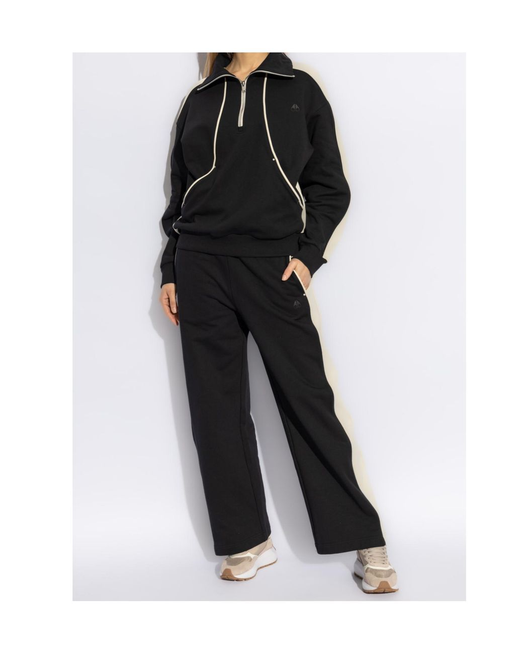 Moose Knuckles Black Classic Stripe Detailed Pants