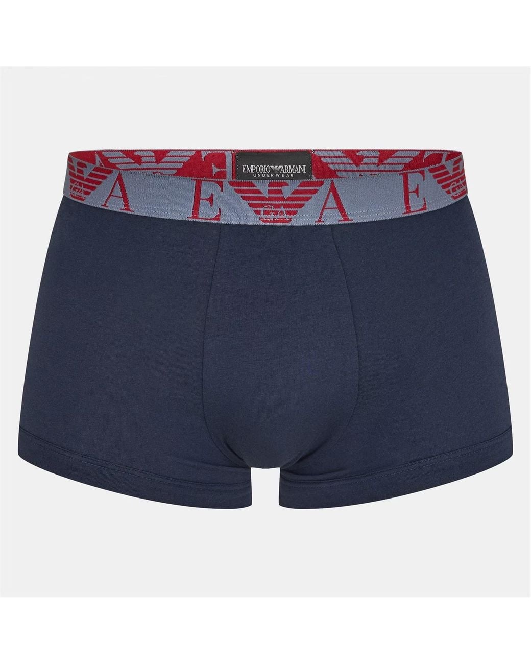 Emporio Armani Red 3-Pack Logo Trunks for men