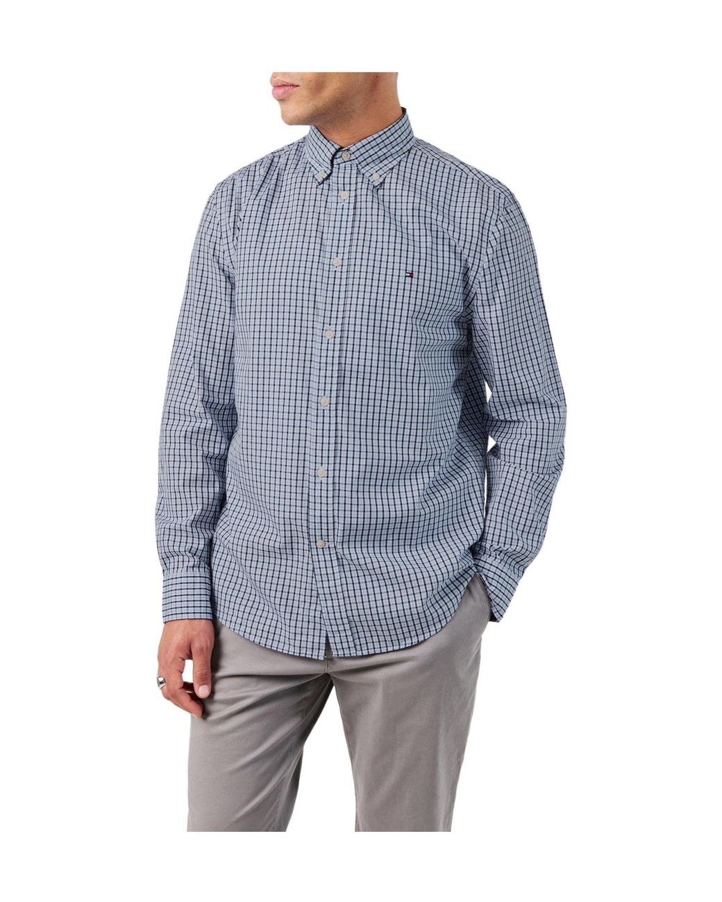 Tommy Hilfiger Blue Check Longsleeve Shirt for men