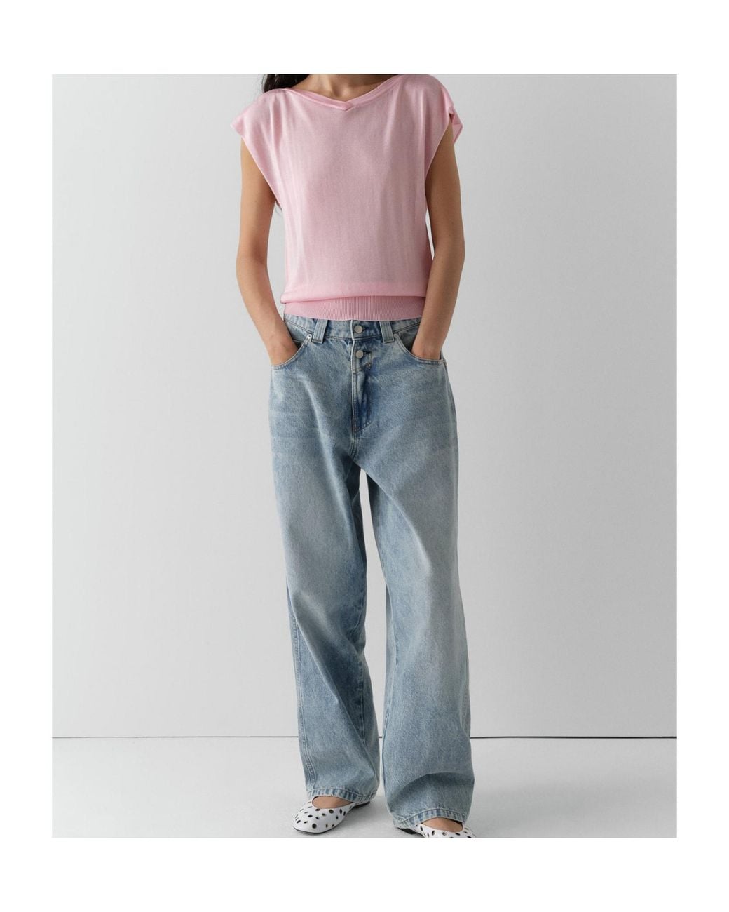 GIMAGUAS Pink Tesa Knitted Top