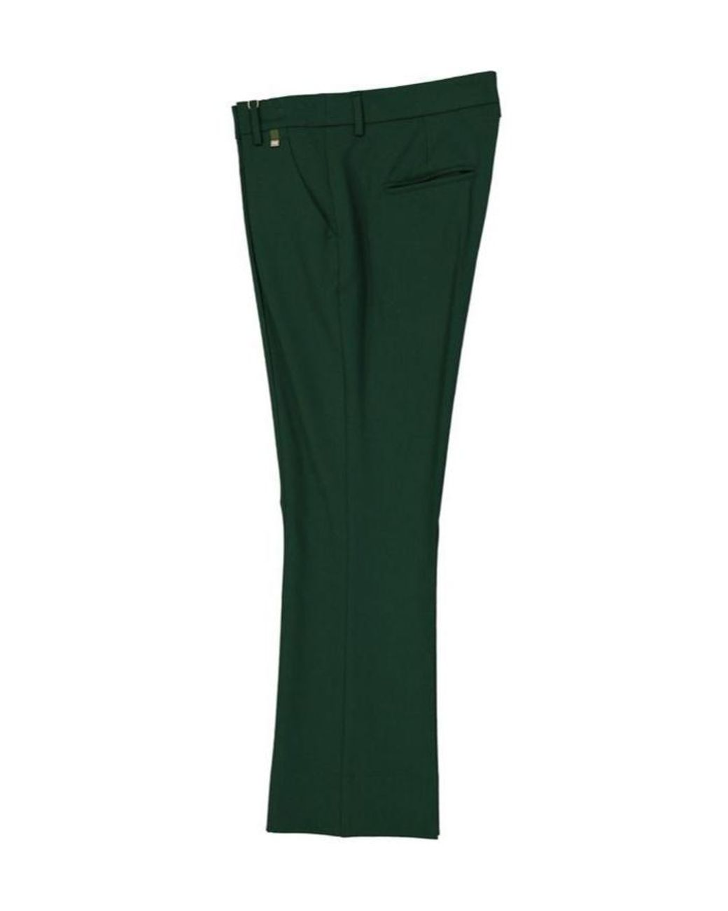 Herno Green Casual Pants With Belt Loops