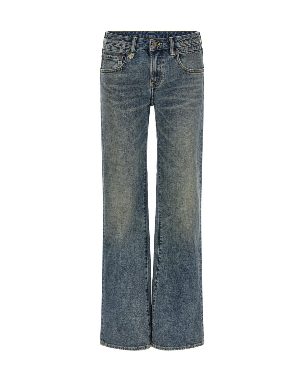 R13 Blue Jeans With Belt Loops