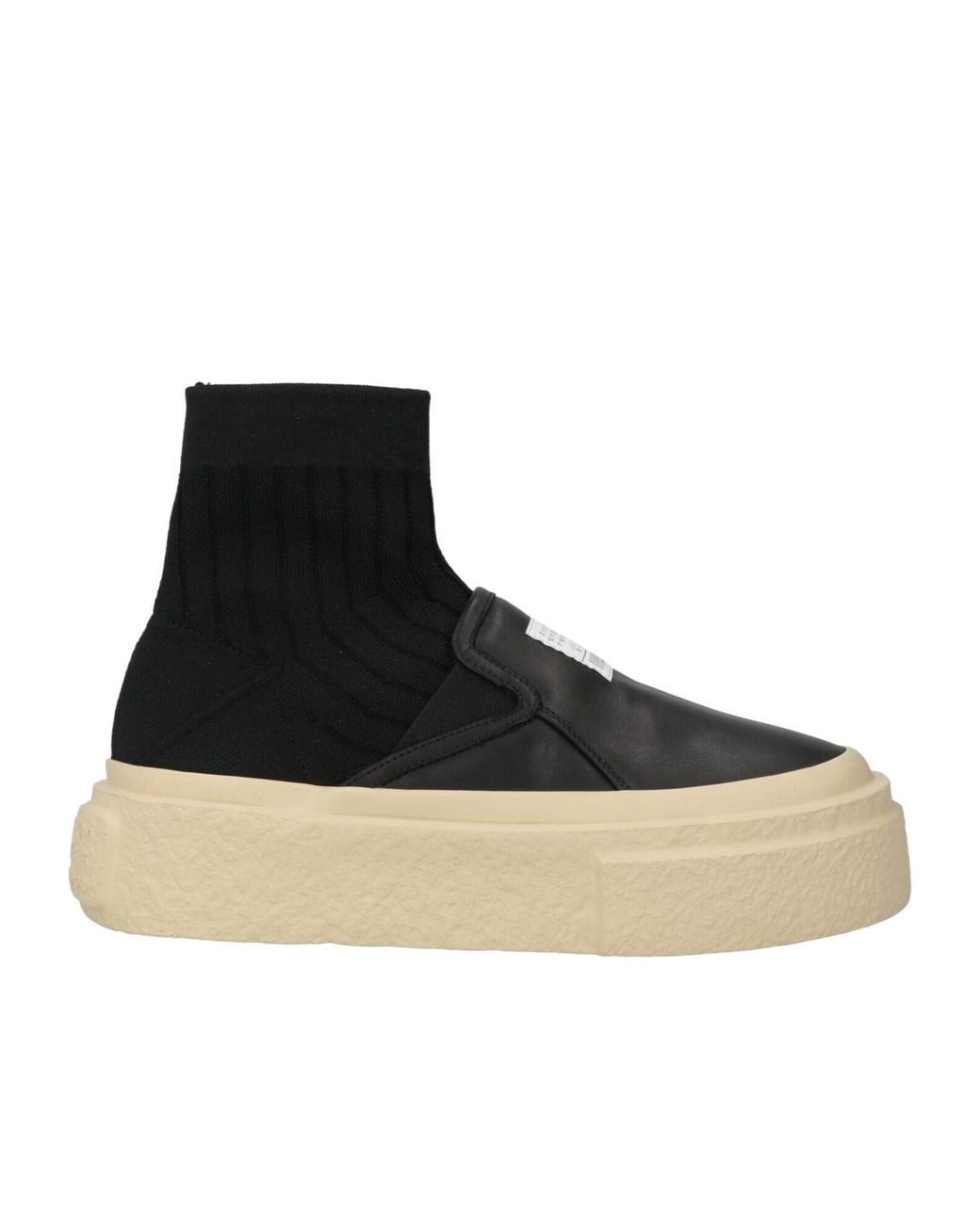 MM6 by Maison Margiela Black Thick-Soled Casual Shoes