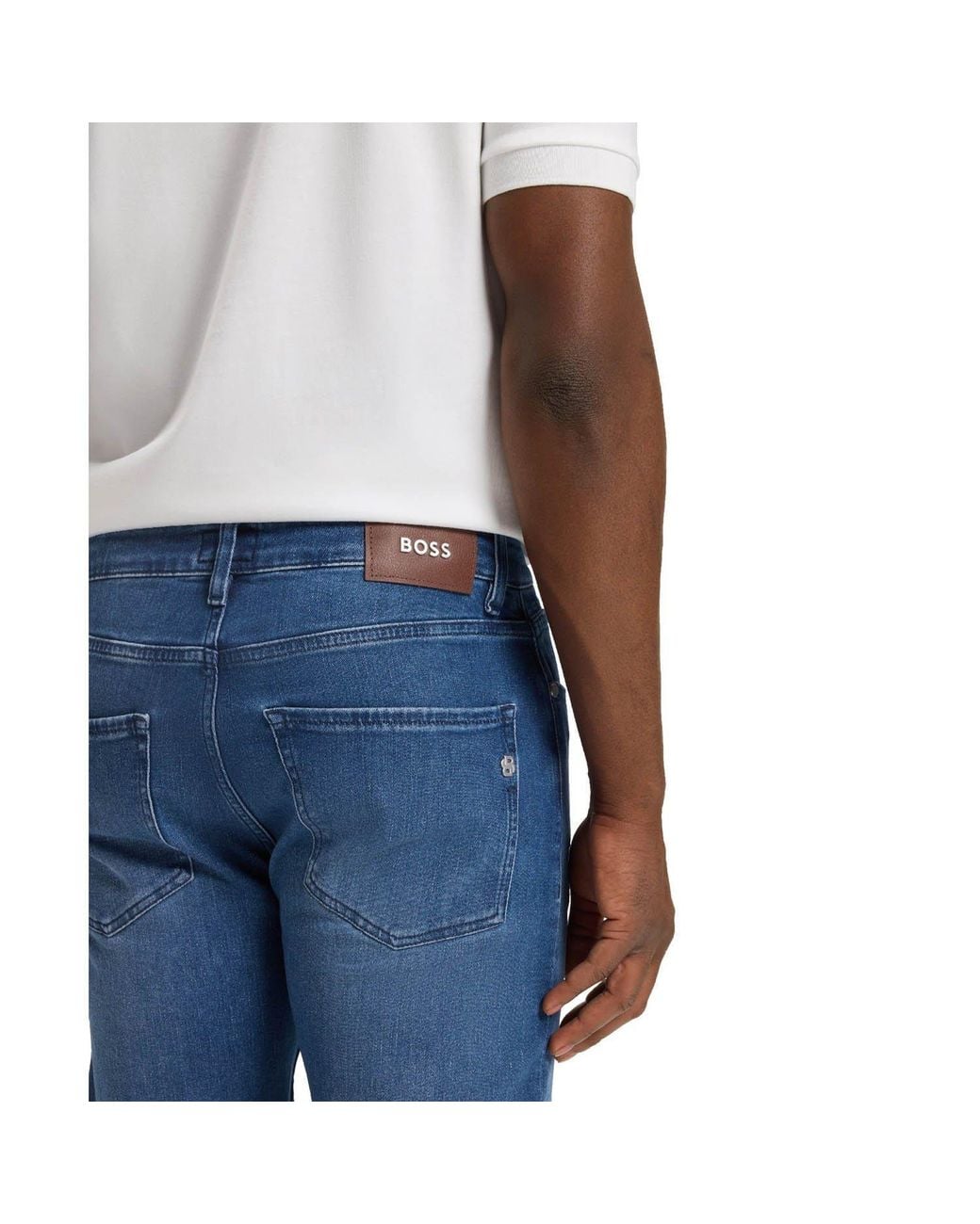 Boss Blue Slim-Fit Jeans for men